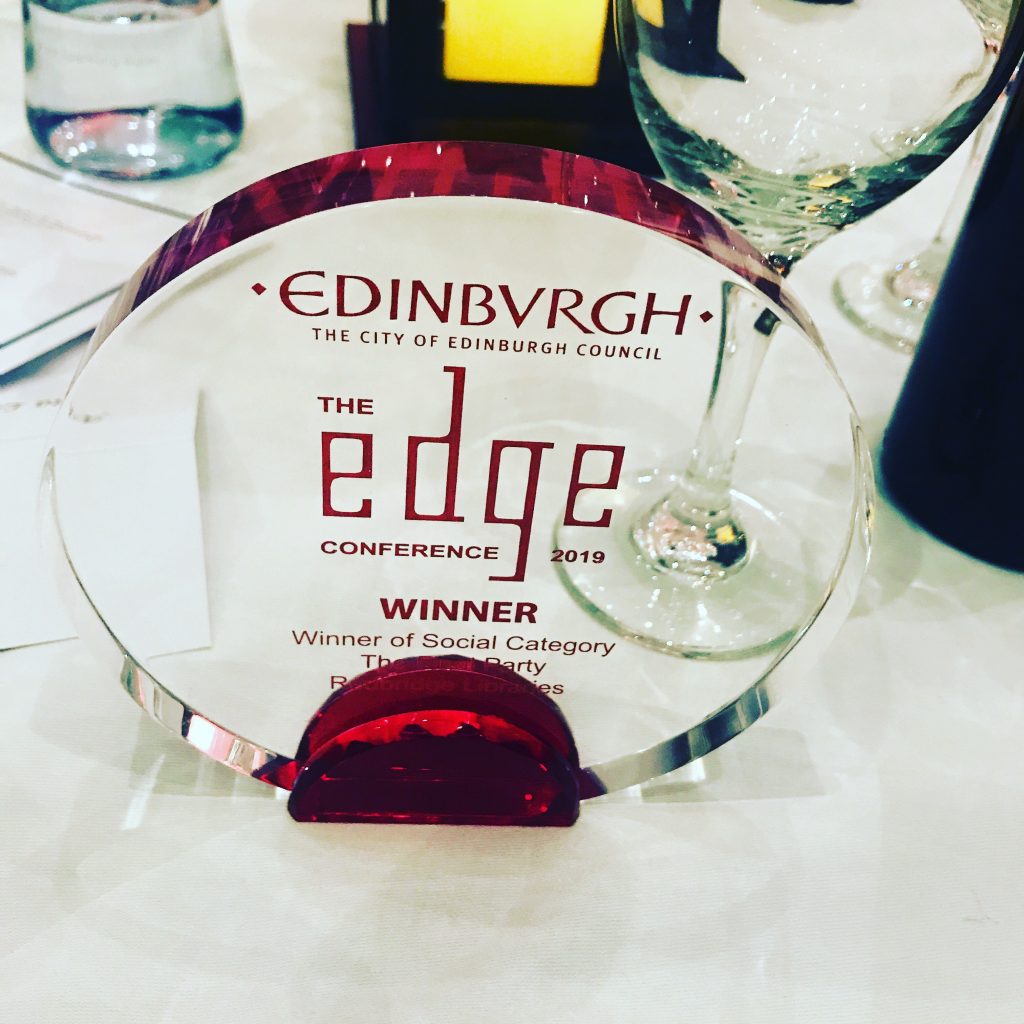 edge award 2019 winning social category for the final party