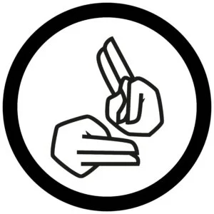 British Sign Language access sign
